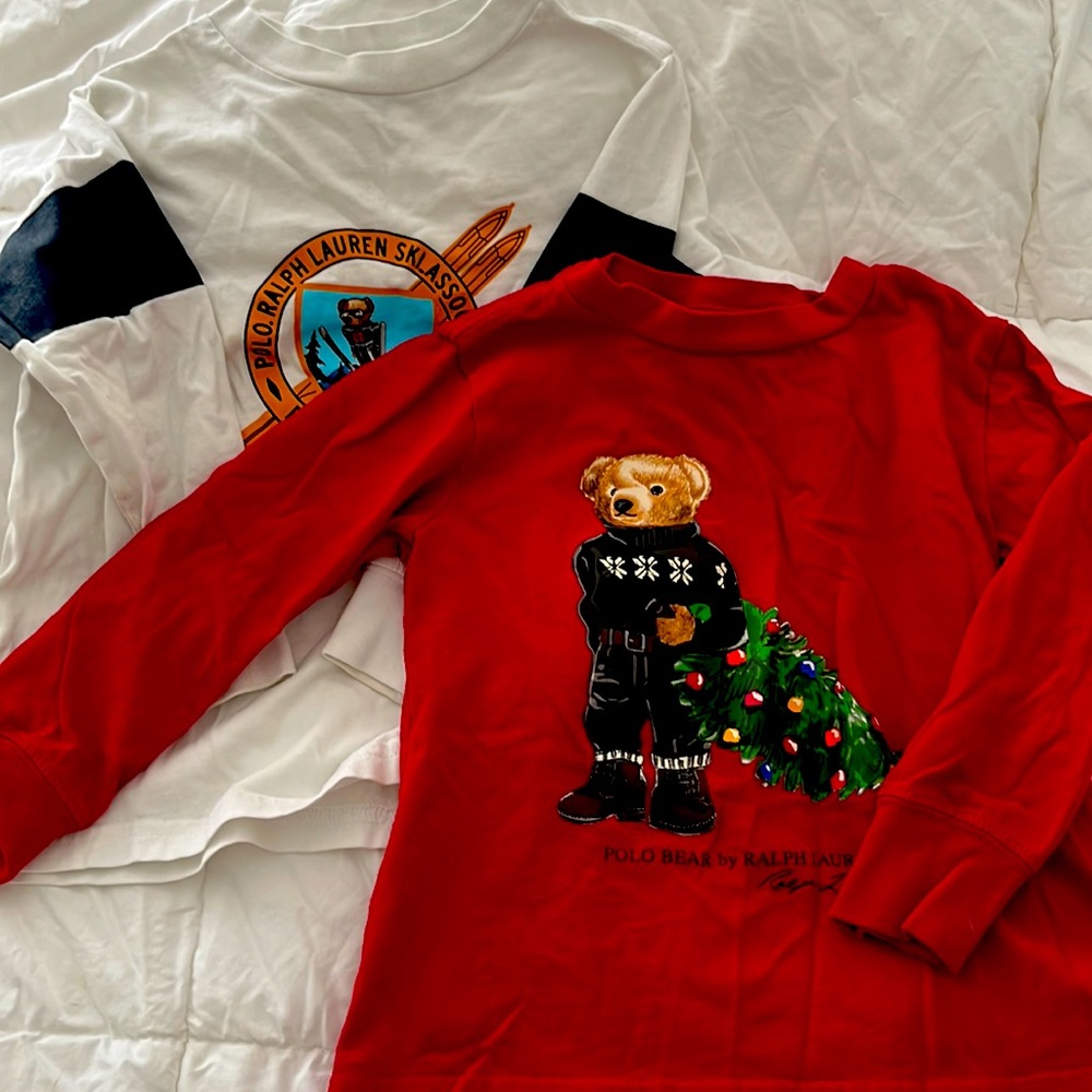 LOT of 2x polo 2T long sleeve tees